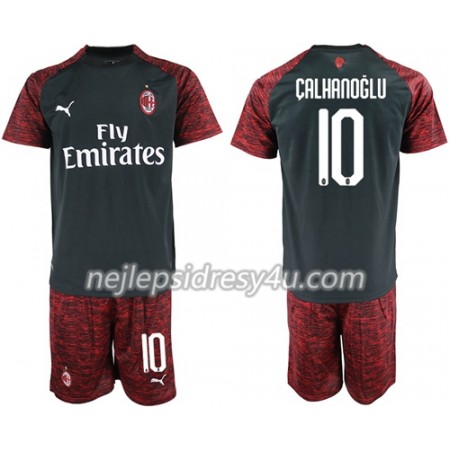 Fotbalový Dres AC Milán Calhanoglu 10 Dětské Alternativní 2018/19